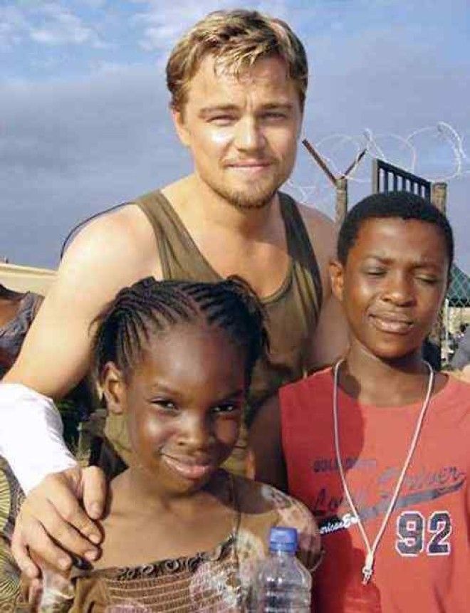 Ди Каприо во время съемок фильма «Кровавый алмаз».