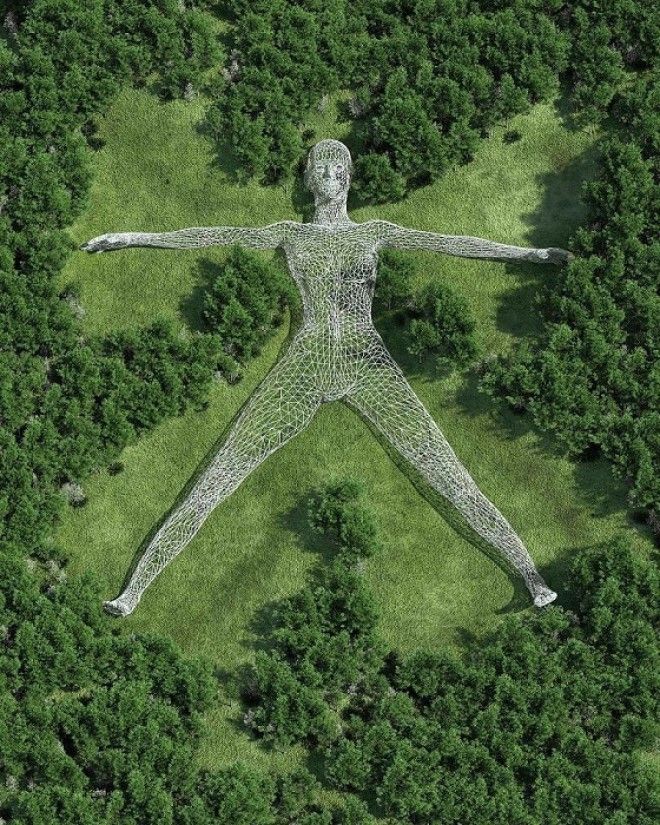 Цифровые 3Dскульптур с зашифрованными посланиями