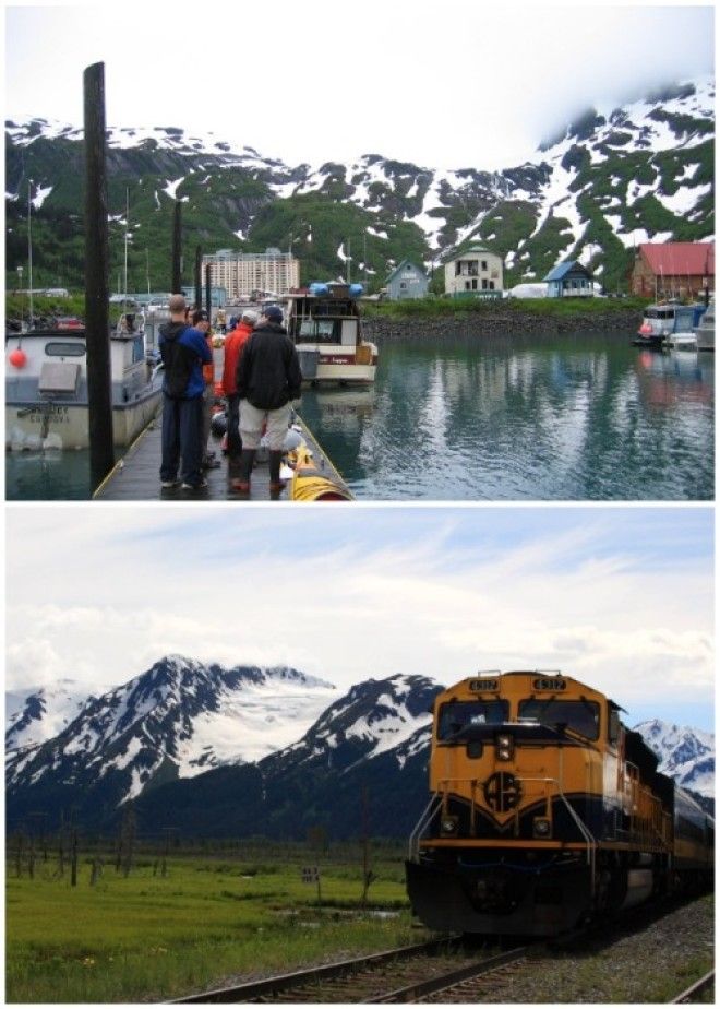 Добраться в город можно на катере или через туннель (Whittier, Аляска). | Фото: ru.wikipedia.org.